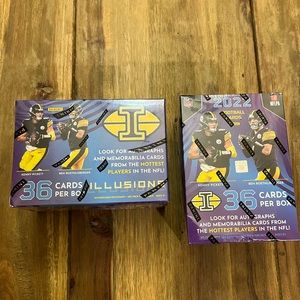 2022 Panini Illusions NFL Football Blaster Box (2 Boxes) Brand New Sealed!